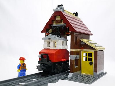 作品紹介】かう゛ぇ様の#5766 ログハウス組換の「小型機関庫」 : Lego