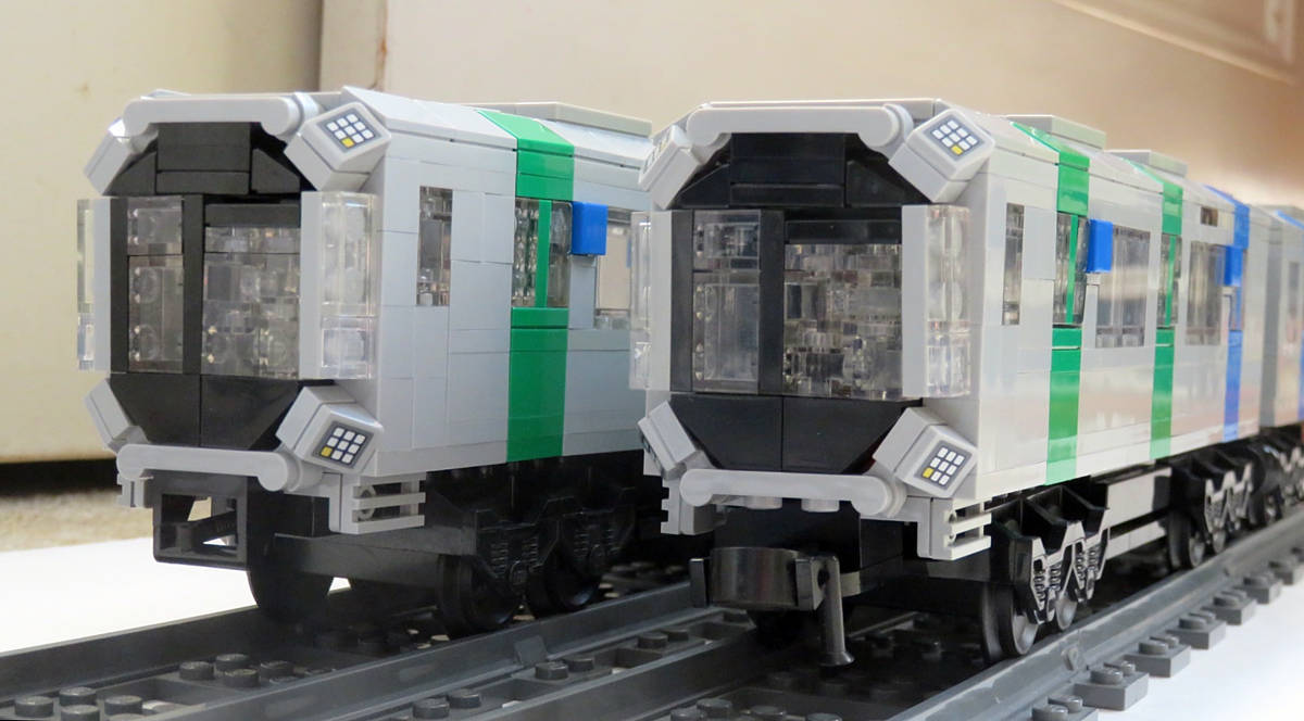 【作品紹介】「革新こそが、伝統也」アイン様の大阪メトロ400系？ 未来派デザイン！: Legoゲージ推進機構日報～レゴトレイン・ブログ