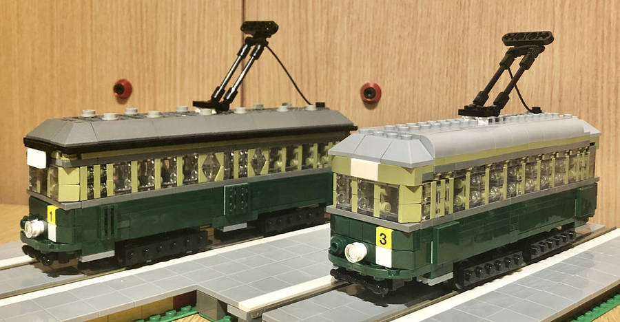鉄道作品日本形】神戸の路面電車(1)。市電500形J車。古風な