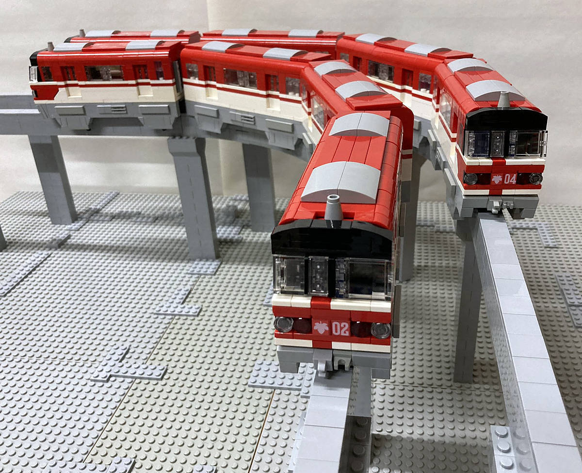 作品紹介 Suu様の 第3新東京市モノレール 4編成 Legoゲージ推進機構日報 レゴトレイン ブログ